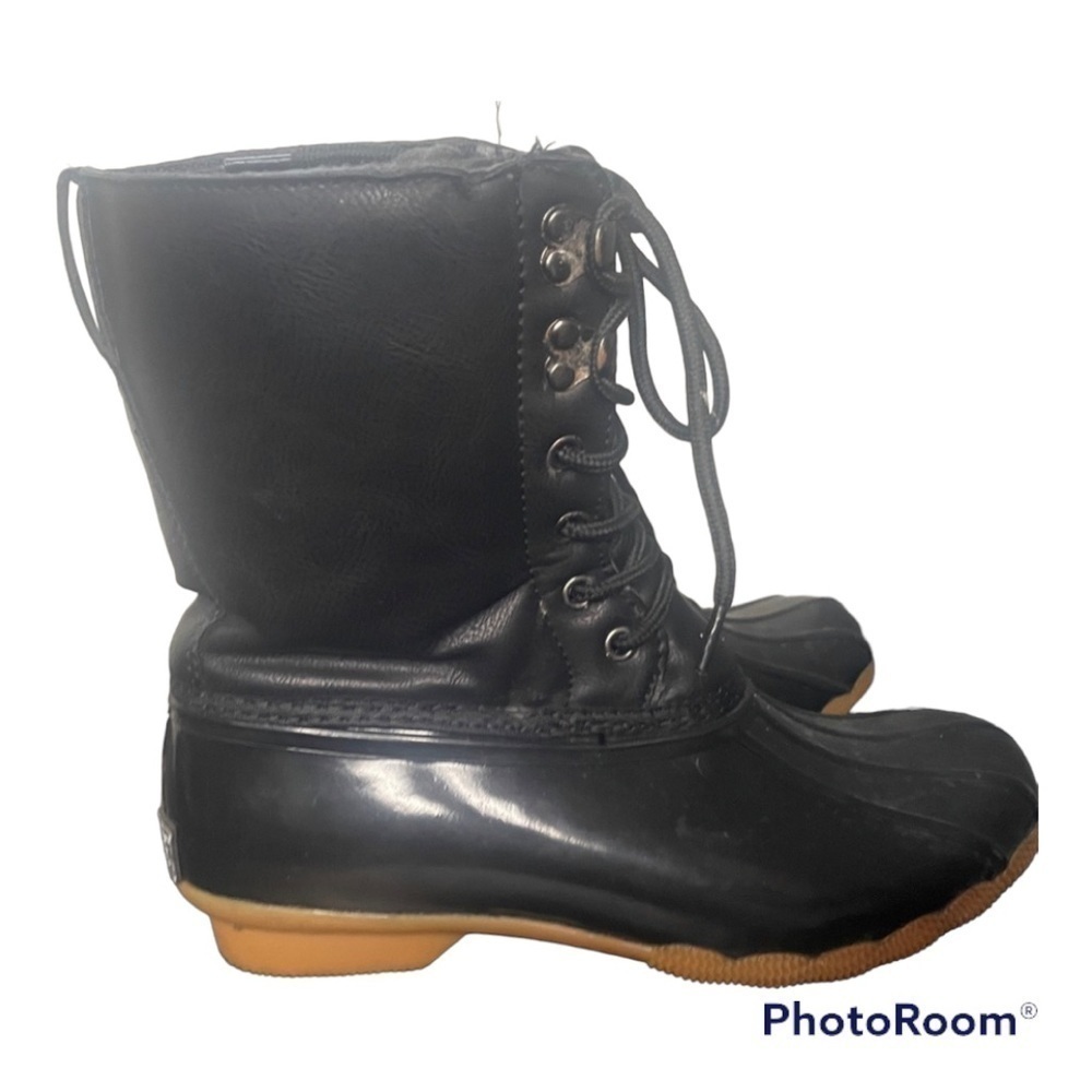 Arctic Plunge womens black weatherproof boots size 8